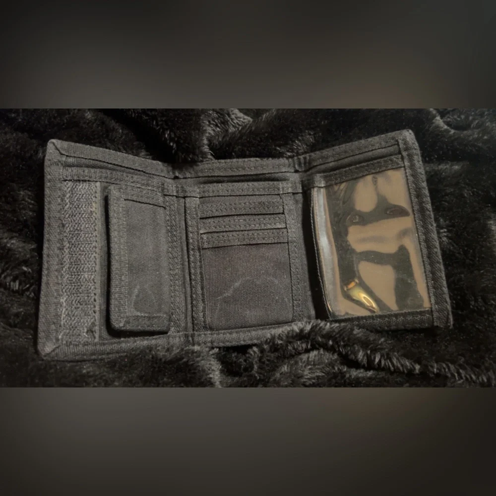 Vans Black and Gray Checkered Wallet